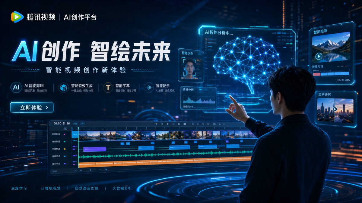 高清无码 AI视频剪辑与智能创作界面展示